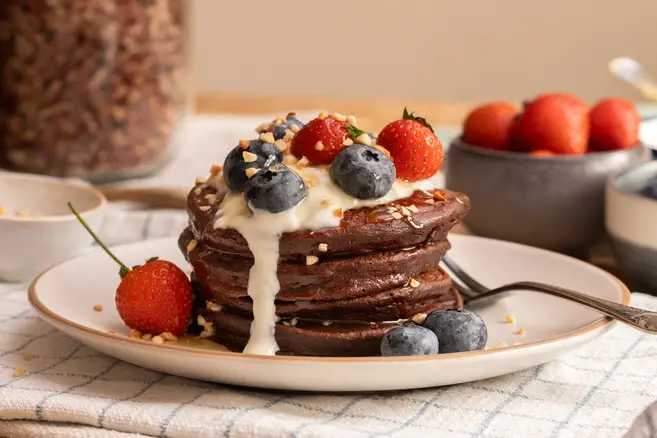 Pancake protéiné whey chocolat : le petit-déjeuner idéal